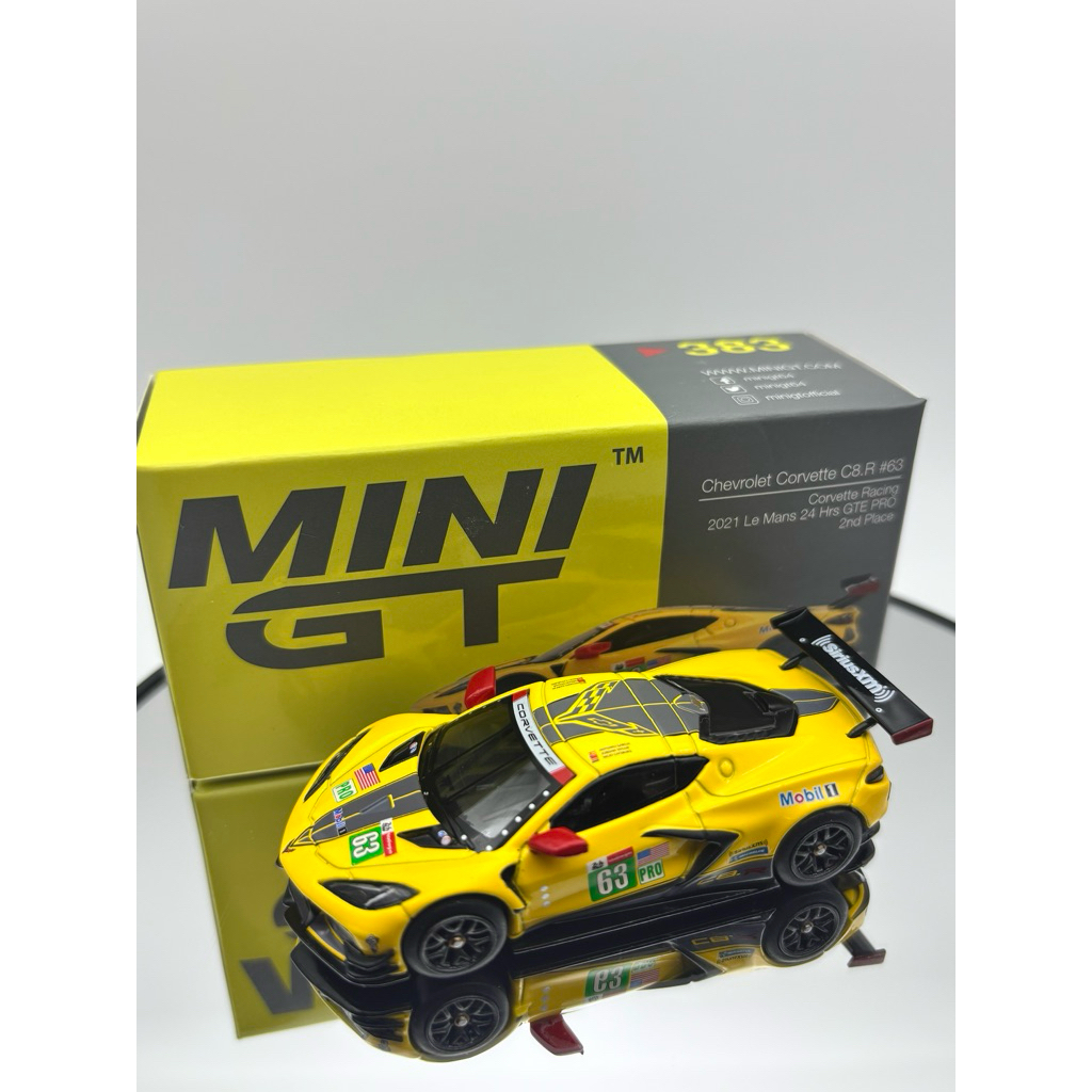 MINI GT (UNSEALED) 83 Chevrolet Corvette C8.R 63 Corvette Racing 2021 Le Mans 24 Hrs GTE PRO 2nd Pla
