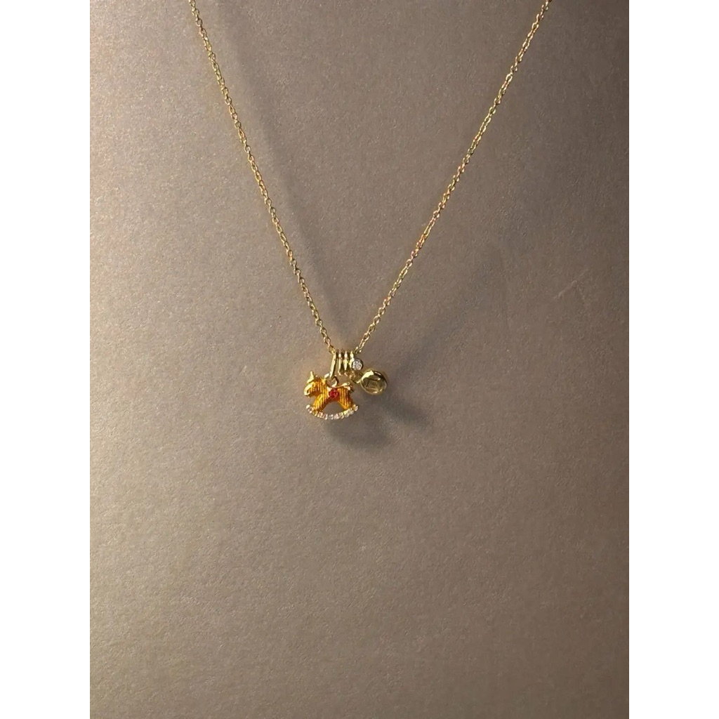 สร้อยคอกันฝุ่น Gld Vintage Vintage ทันที