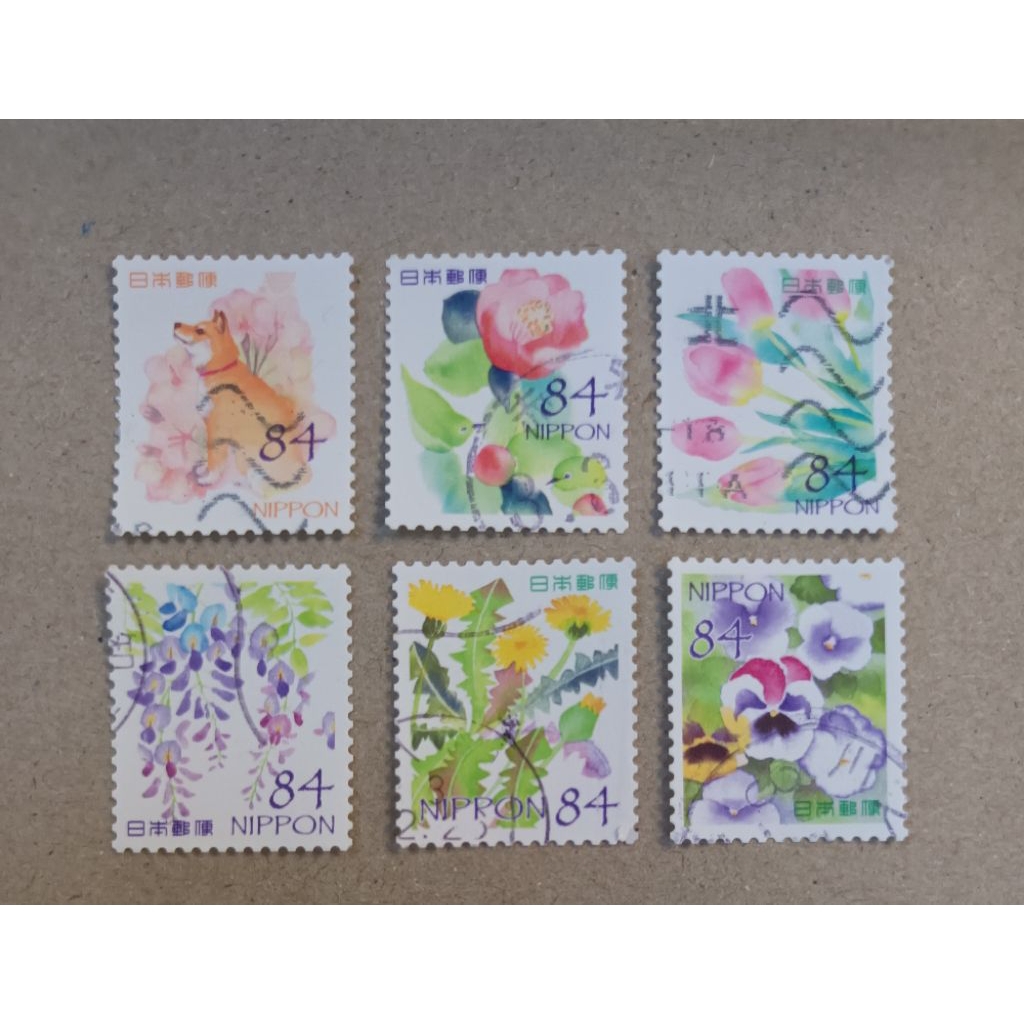 [J106] แสตมป์มือสองจาก Nippon Japan
