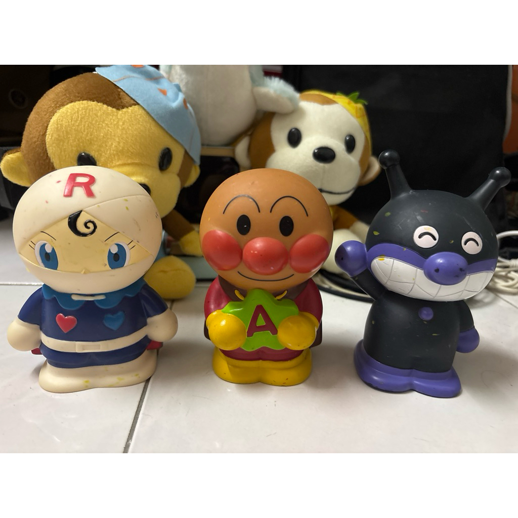 Anpanman Retro Soft Vinyl Doll Piggy shinkin Bank