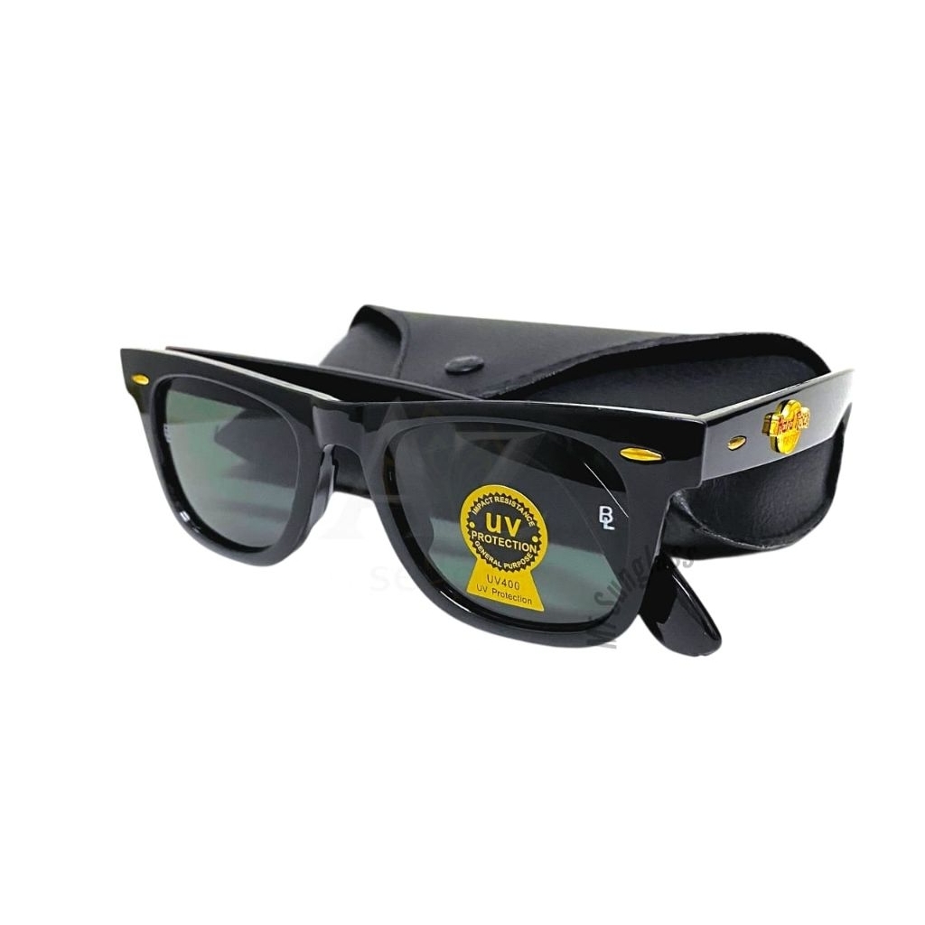 MATA Hard Rock Cafe เลนส์กระจกสเปคตาสีดํา uv400 50&54mm