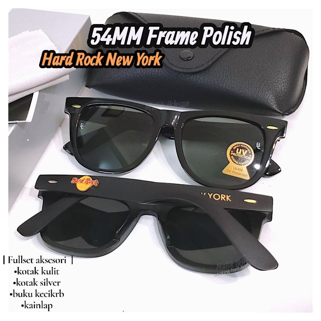 MATA Hard Rock Cafe เลนส์กระจกสเปคตาสีดํา uv400 50&54mm