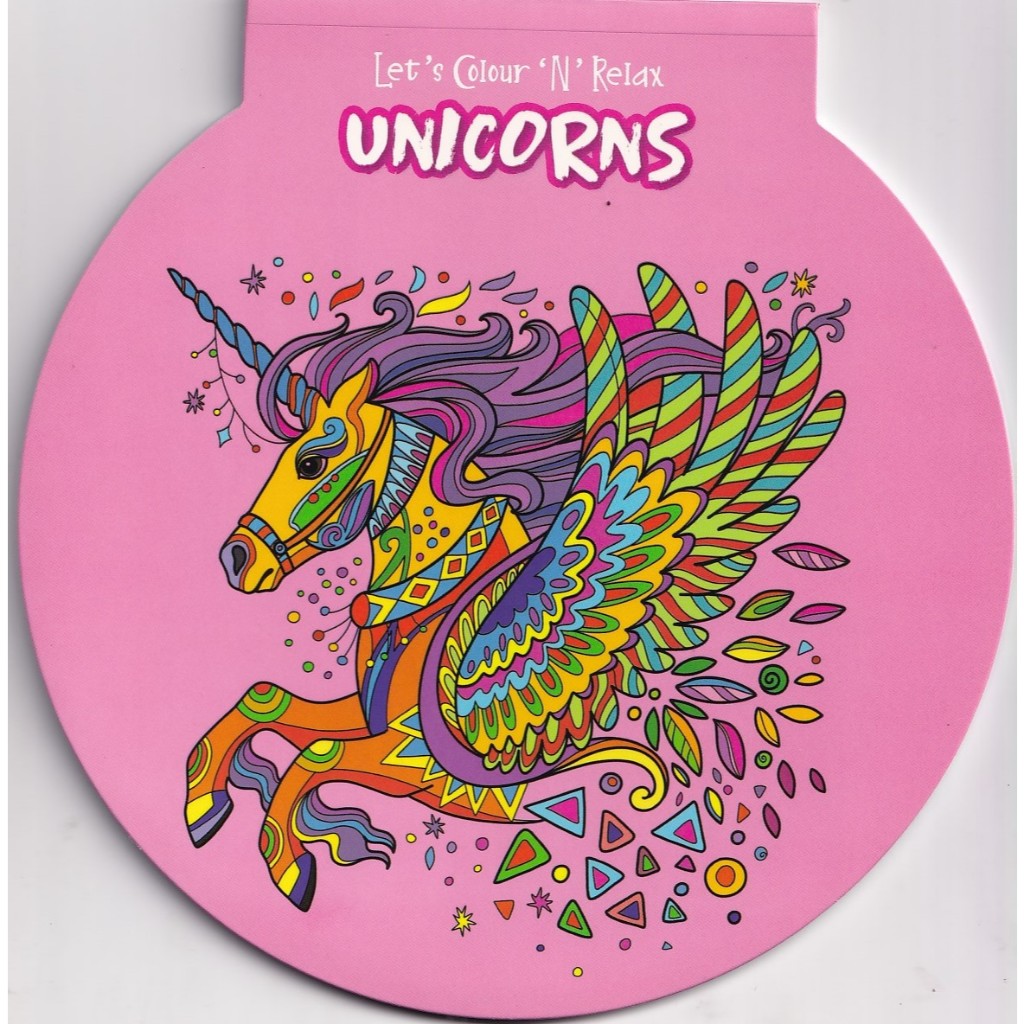 LETS COLOUR N RELAX UNICORNS - สีชมพู