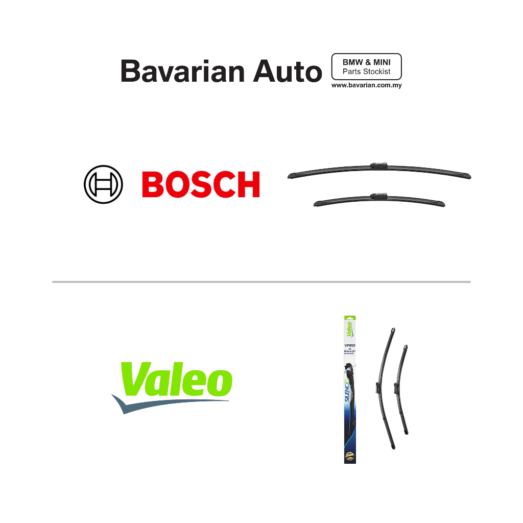 ชุดใบปัดน้ําฝน BOSCH / VALEO (RHD) BMW F90 M5/F90 M5 LCI/G30/G30 LCI 61612447934