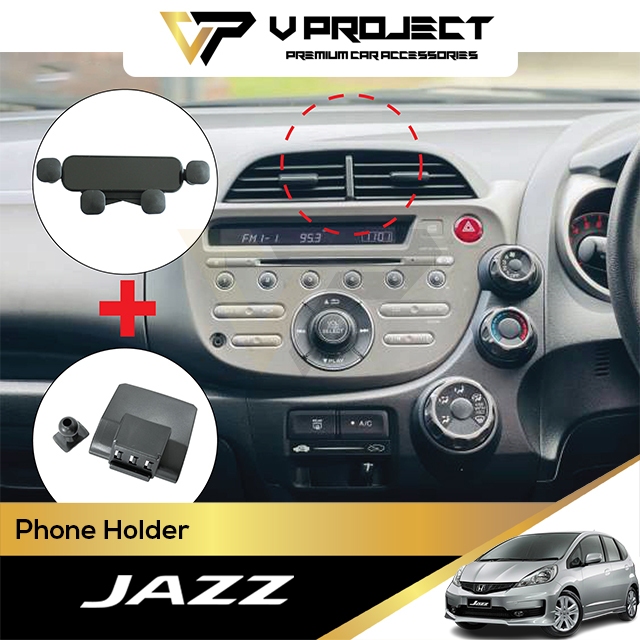 Honda Jazz GE 2008-2012 Car Mount Phone Holder with Bracket V Project Car Accessories