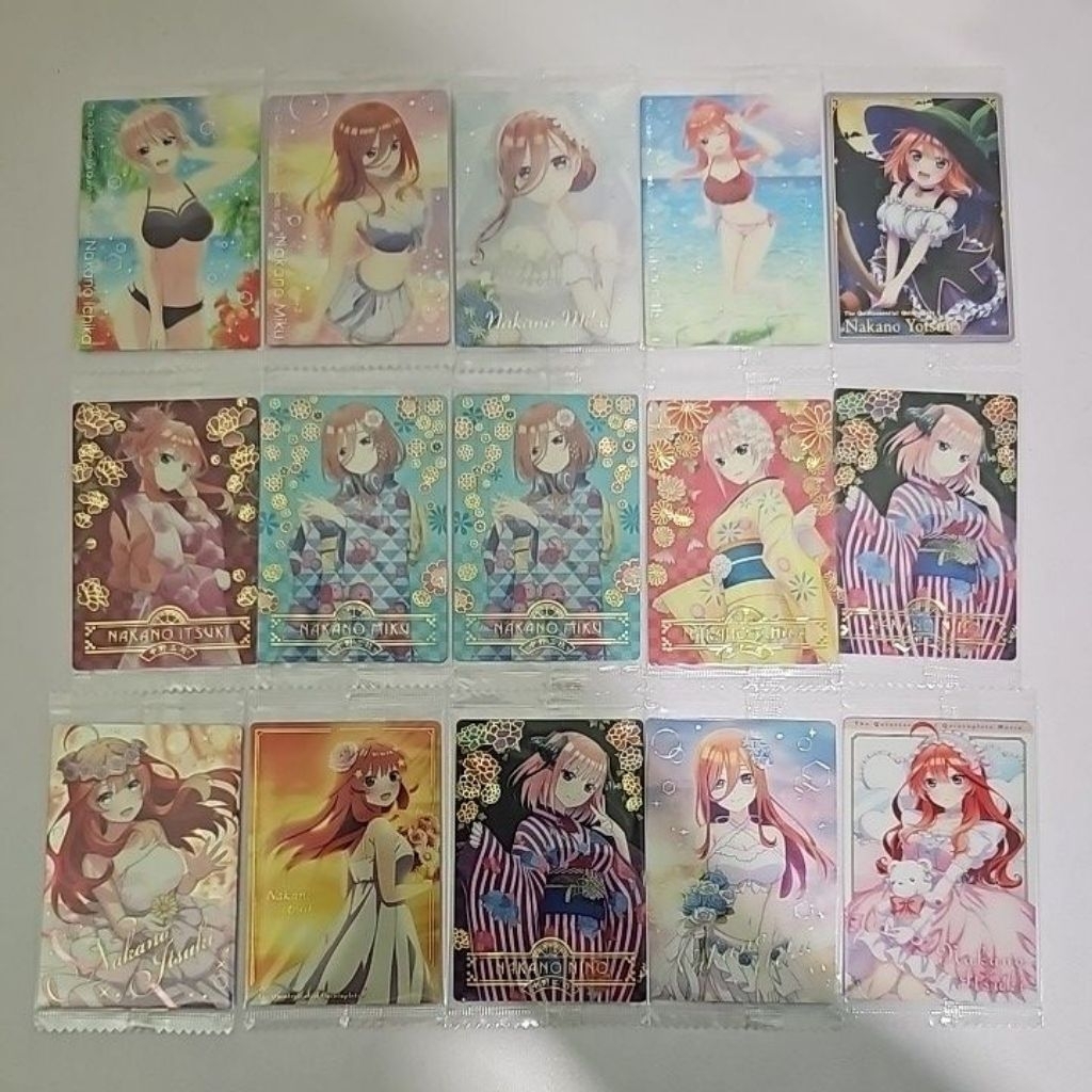[ SEALED ] Japan Bandai ลูกโลเนียบกราฟต์ดอกไม้ Quintessential Quintuplets MOVIE JAPANESE WAFER