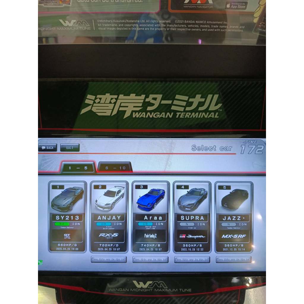 B19- Wangan Midnight 6RR Car Data- (R35/N Rank GR Supra) รวม Full Data+Used การ์ด Bananapassport x1