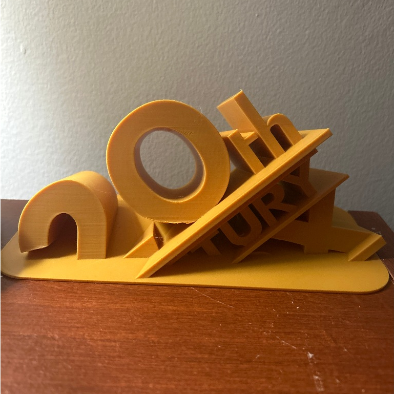 KL Wrecked 20th Century Fox โลโก้ 3D ตกแต่งโต๊ะทํางาน