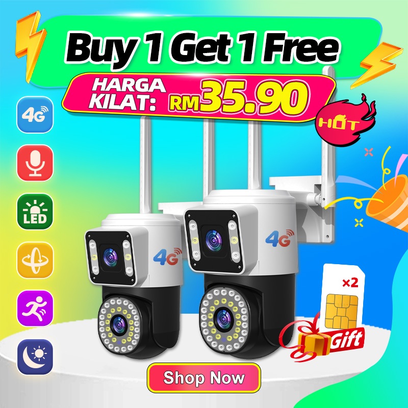 V380 V2-4G 1080P 4G กล้องวงจรปิด night vision กล้องรักษาความปลอดภัย IP สําหรับบ้านไร้สายเชื่อมต่อโทร