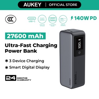 AUKEY PB-Y63 Spark Mega 27600mAh 140W PD Ultra-Fast Charging Power Bank for Laptops & Mobile - CCC Certification