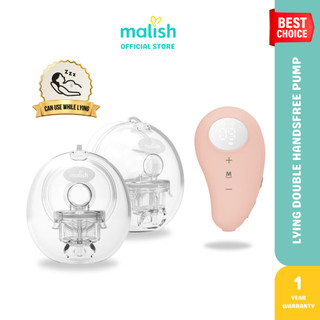 Malish Pam Susu Elektrik Lying Double Rechargeable Handsfree Jenis Baring