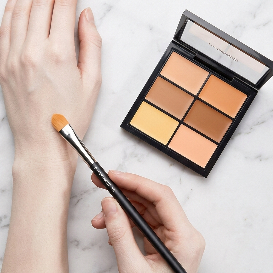 MAC 195 CONCEALER Brush Point แปรงคอนซีลเลอร์