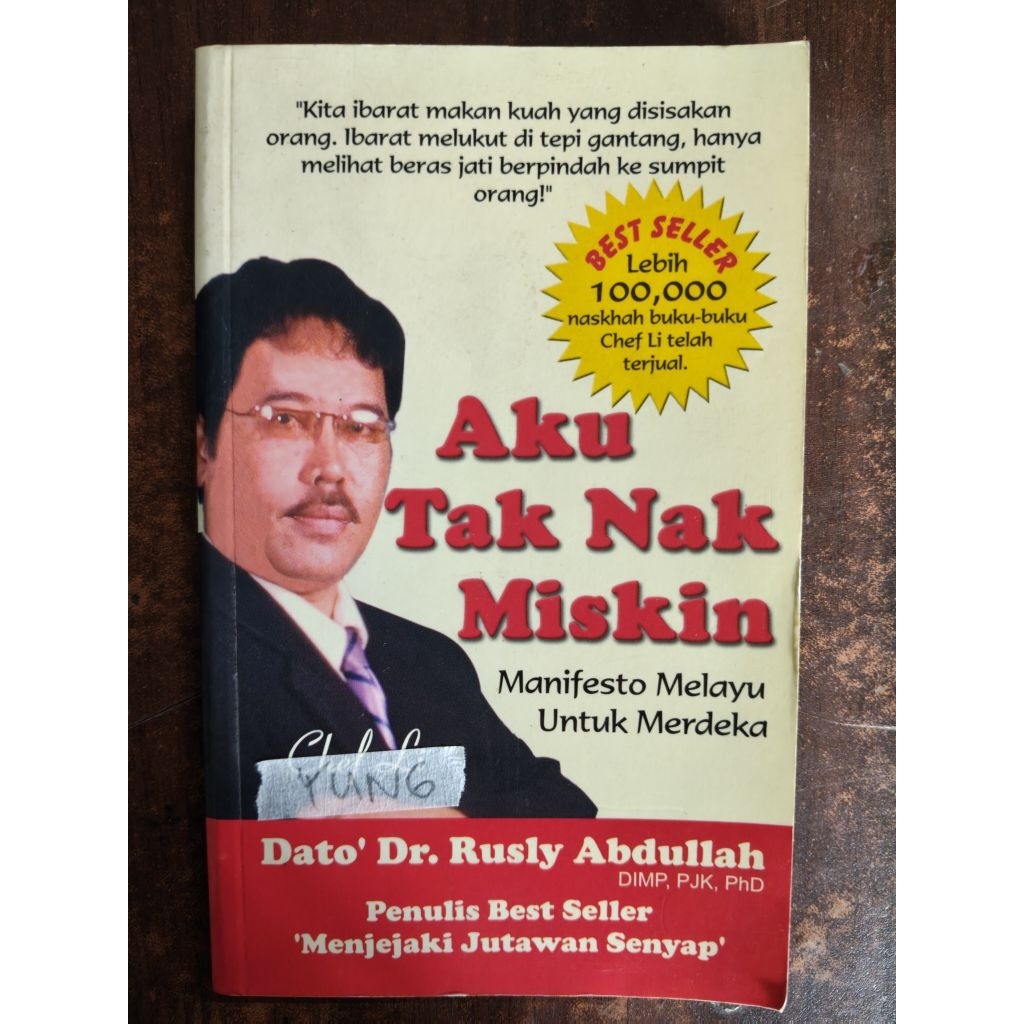 Aku tak nak miskin. เชฟลี่