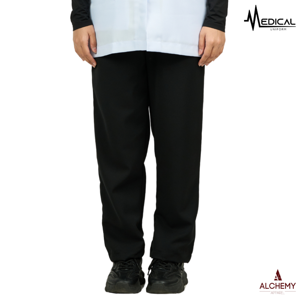 ผู้หญิง - กางเกง SLACK สีดํา