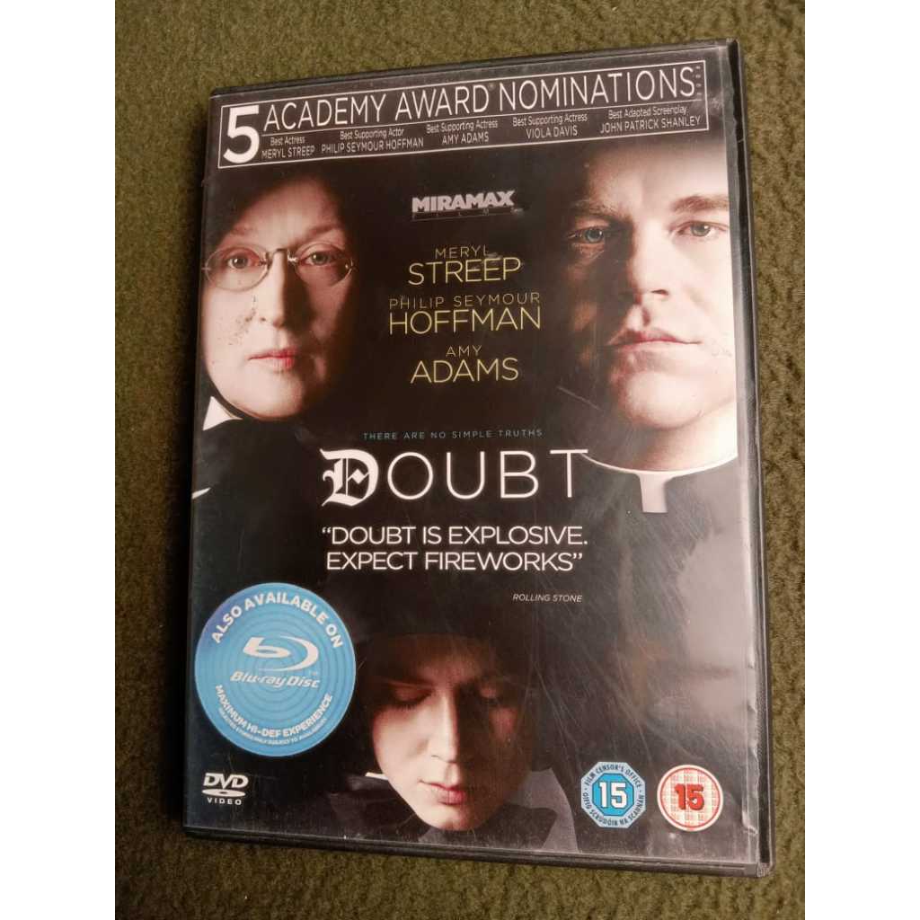 DOUBT DVD PHILIP SEYMOUR HOFFMAN MERYL STREEP AMY ADAMS DRAMA FILM MOVIE