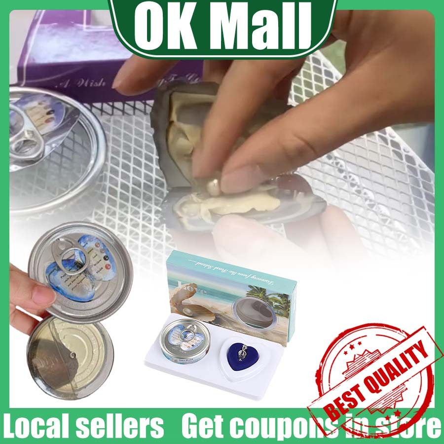 Oyster Wish Pearl Box/Natural Pearl กล่องสูญญากาศ/Clung Mutiara Kerang สําหรับผู้หญิง/เครื่องประดับจ
