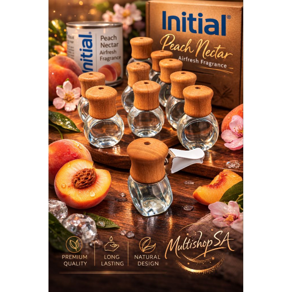 Bundle Peach Nectar Initial 100% 5 ชิ้นพร้อมด้ามจับ Aircond