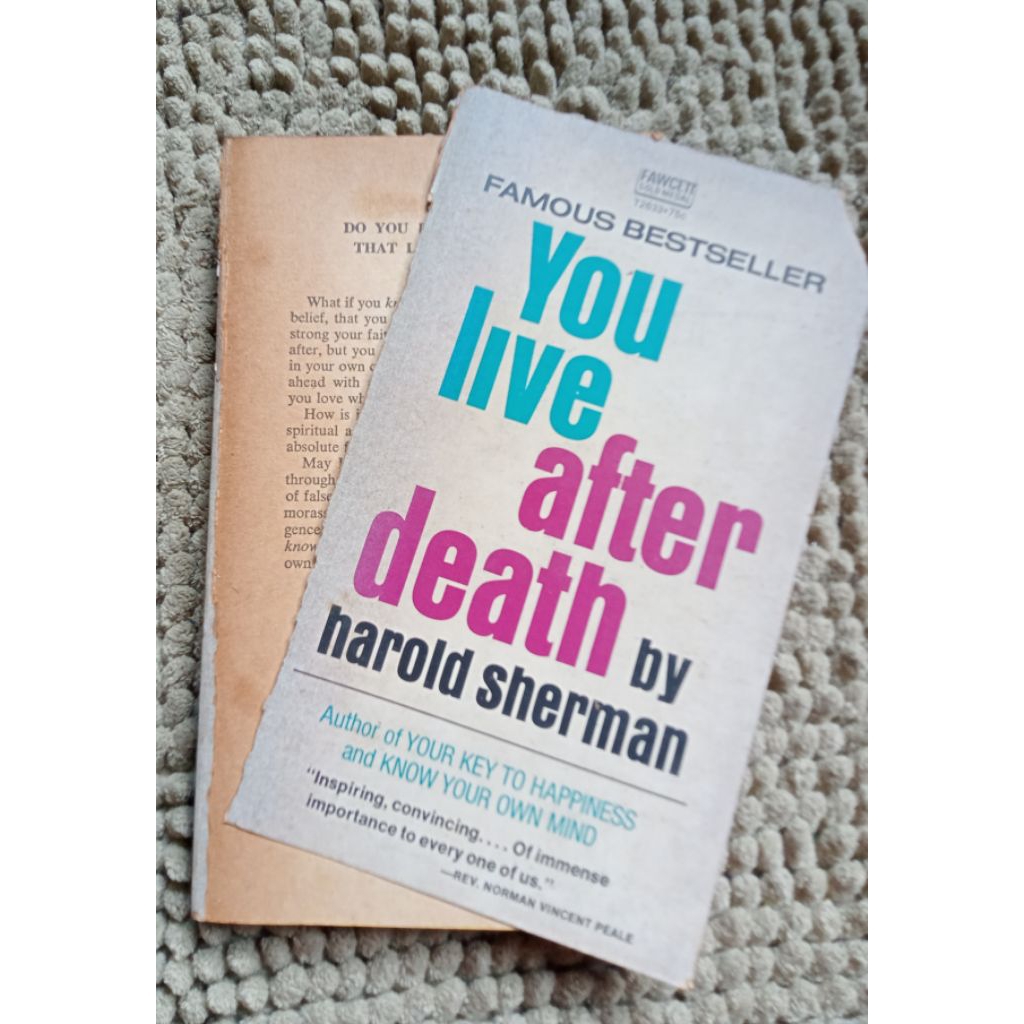 Preloved YOU LIVE AFTER DEATH harold sherman