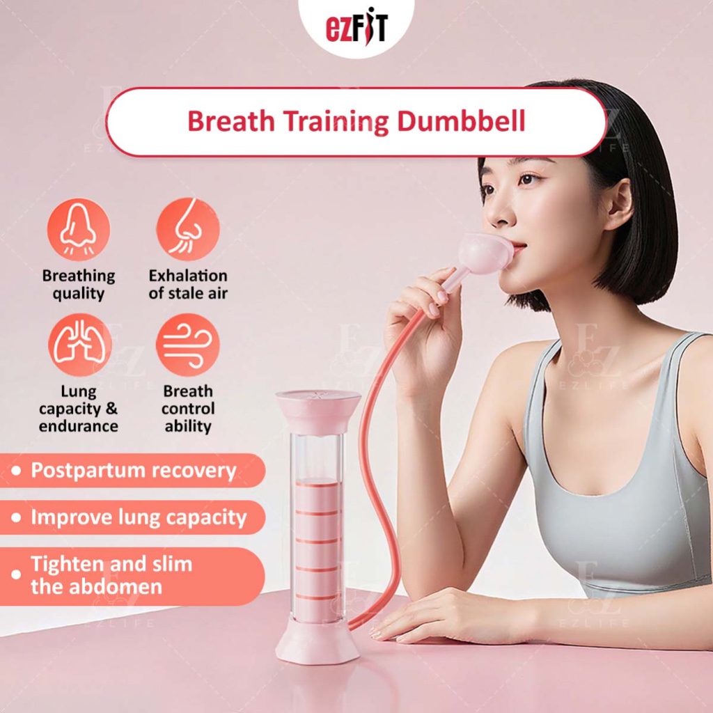 Ezfit Breath Dumbbell Breathing Lung Active Training Belly Breathing Trainer วิ่งอุปกรณ์ฟิตเนสใบหน้า