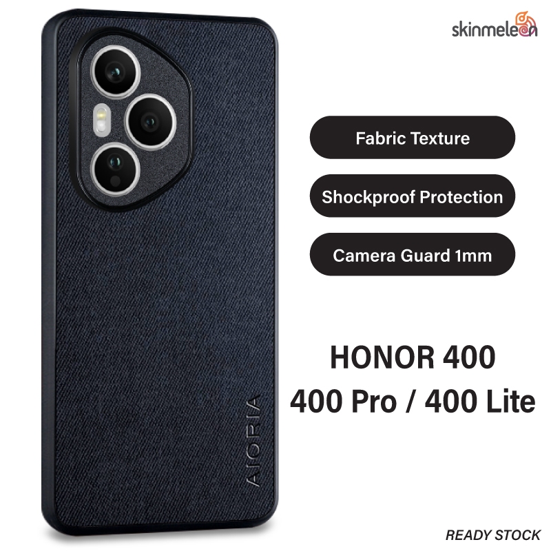 SKINMELEON HONOR 400 / 400 PRO / 400 LITE Casing Textile Pattern Case Camera Protection Phone Case