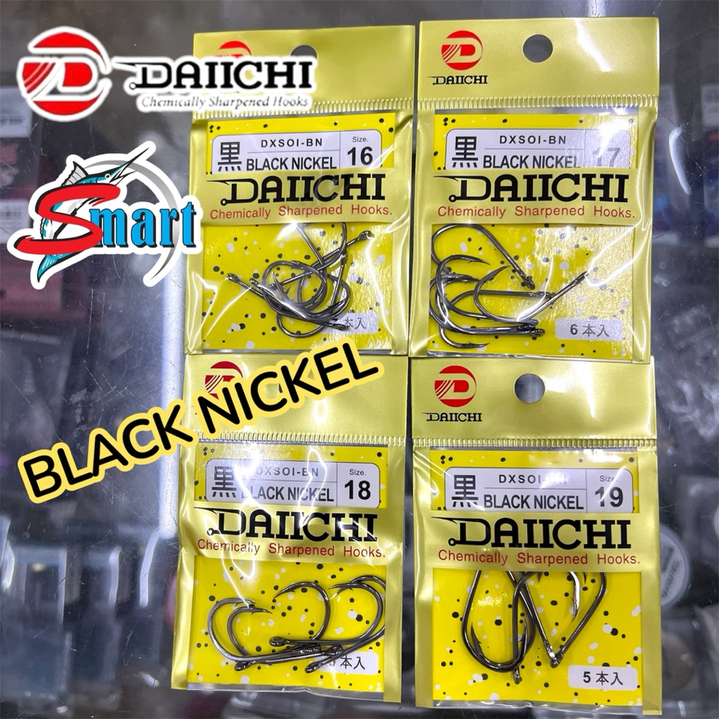 DAIICHI DX-SOl Black Nickel Hook [BN] DAIICHI BLACK NICKEL DX SOI