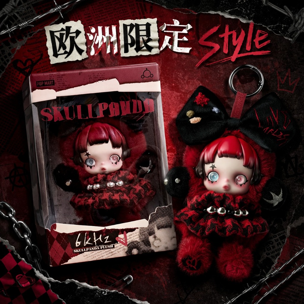 Pop Mart Skullpanda 6khz Europe Limited Edition 三角泡特SPNordic แก้ไข