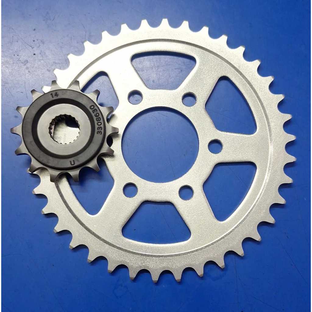 QJ MOTOR SRK 250S / 250 R - ชุดเกียร์สเตอร์ (520) หน้า+หลัง [ Standard Saiz : 14T-38T ] // CHAIN + ช