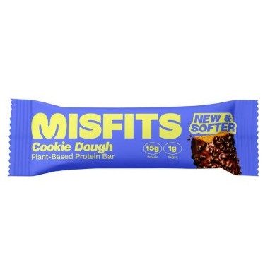 Misfits Cookie Dough Plant Based Protein Bar 50g นําเข้าจากสหราชอาณาจักร