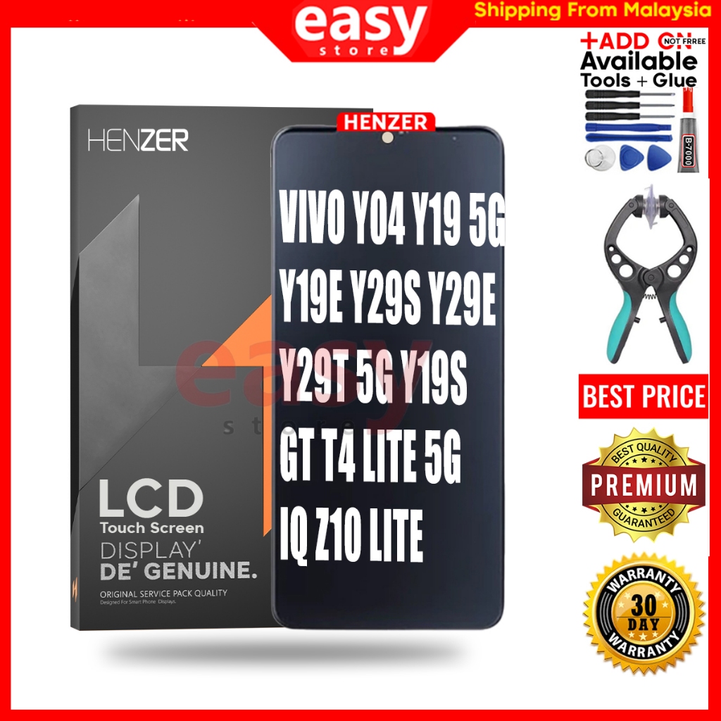 ORG HENZER LCD สําหรับ VIVO Y04 Y19 5G/ Y19S Y19E Y29E Y29T 5G GT T4 LITE 5G IQ Z10 LITE/ Y29 Y28 4G