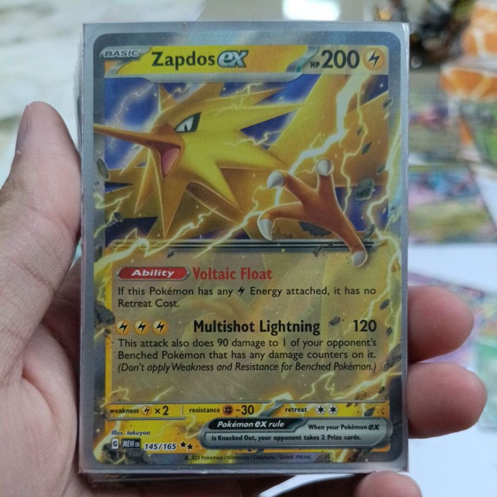 Pokemon TCG Zapdos Ex 151 English