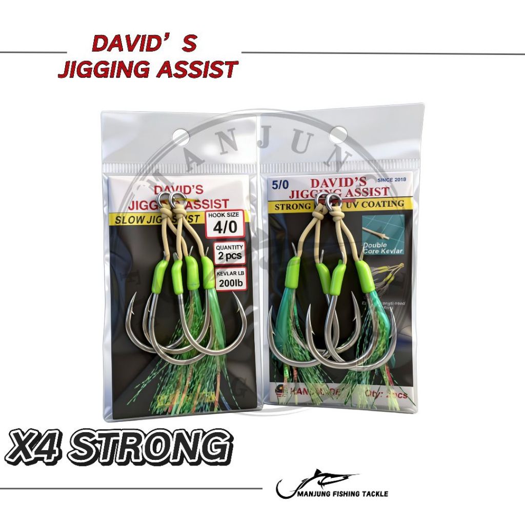 Davids Jigging Assist Slow Jig Assist Fast Jig Slow Jig 4x Strong Hook / HANDCAFT