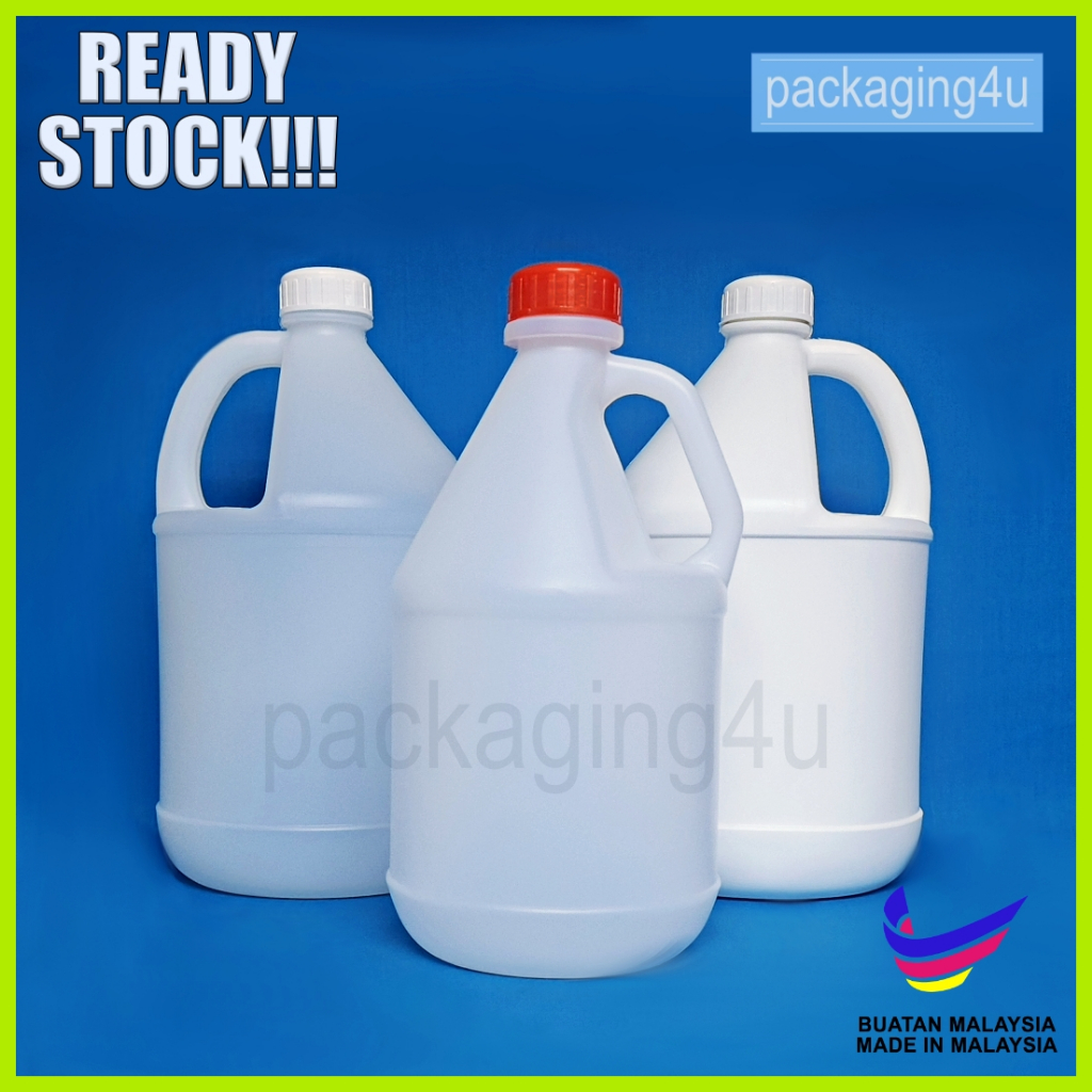 ผงซักฟอก ขวดกลม HDPE Round Container 2 Litre/3.8 Litre / ขวดพลาสติก HDPE