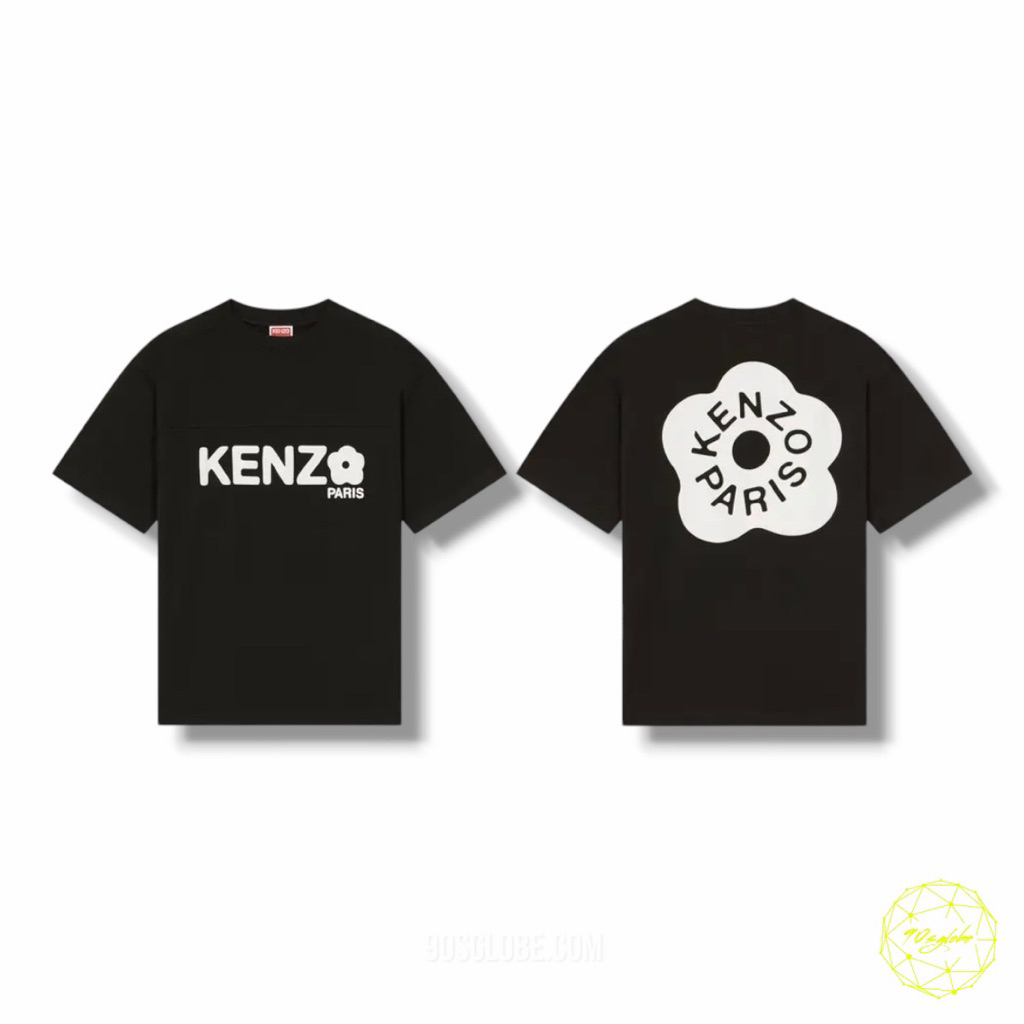 เสื้อยืด KZ Boke Flower Logo 2.0 สีดํา Oversize
