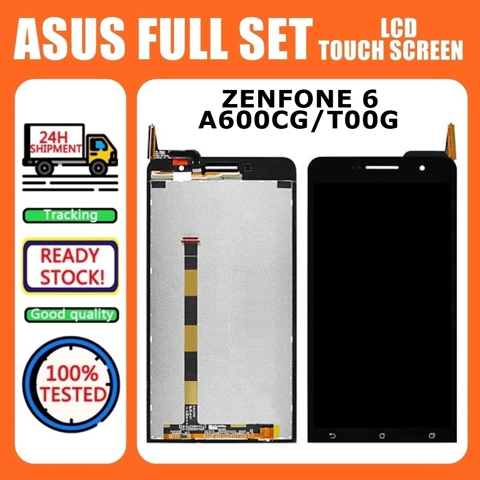Asus Zenfone 6 A600CG T00G หน้าจอสัมผัส LCD ชุดเปลี่ยนหน้าจอ Digitizer อะไหล่