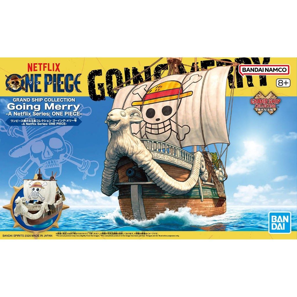 Bandai 69195 netflix One Piece Grand Ship Collection Model Kit Going Merry Model Ship