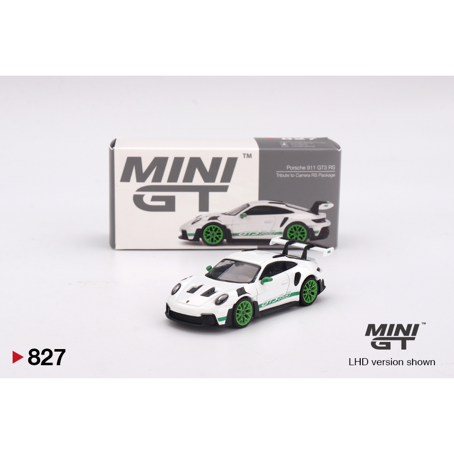 Mini GT 827 Porsche 911 (992) GT3 RS Tribute to Carrera RS Package_box (Diecast 1/64)