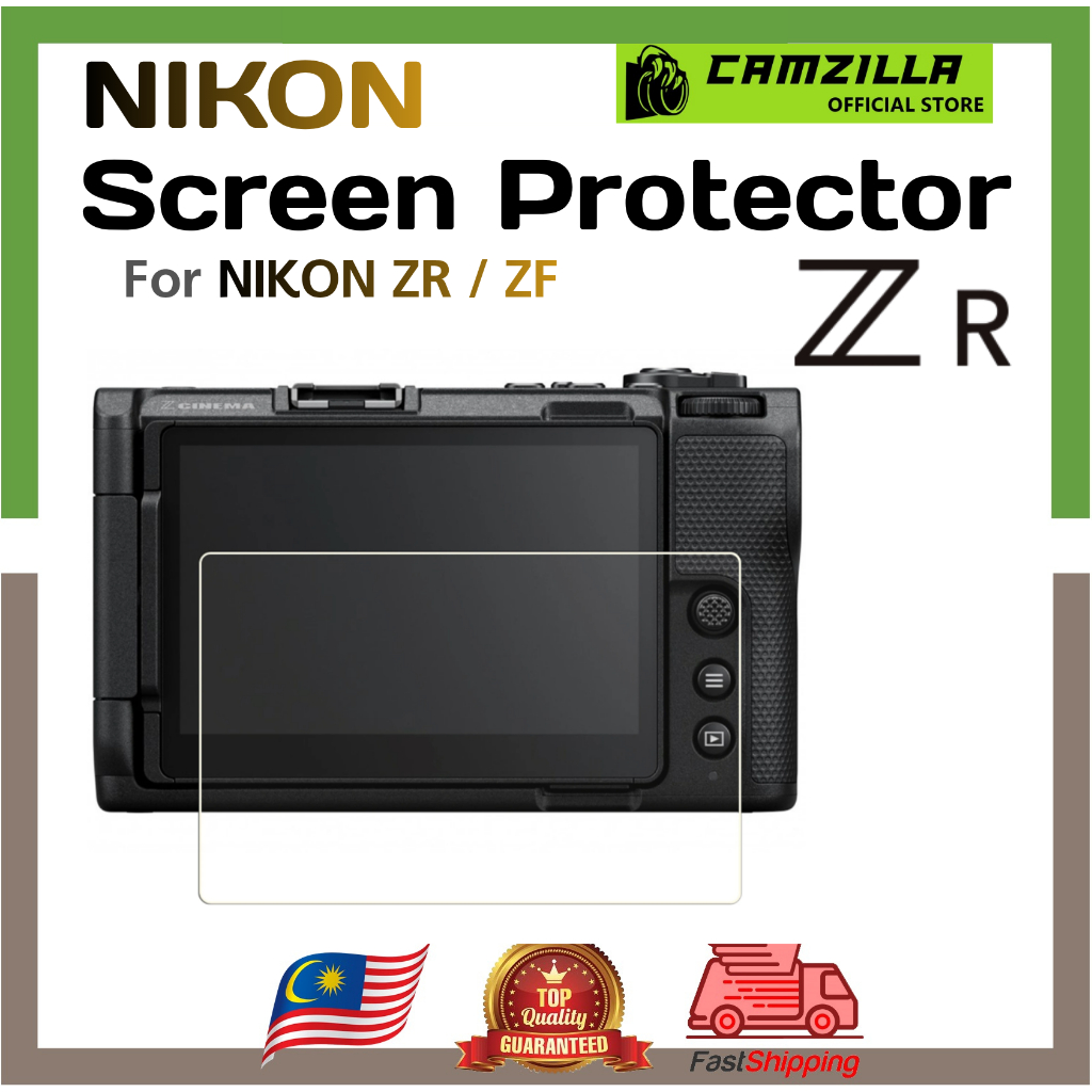 ป้องกันหน้าจอสําหรับกล้อง Nikon Zf Nikon ZR , 0.3 มม.ความละเอียดสูง 9H ความแข็ง LCD Premium Glass Pr