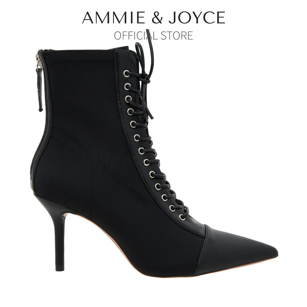 Nana Boots Ladies Women Shoes (สีดํา)