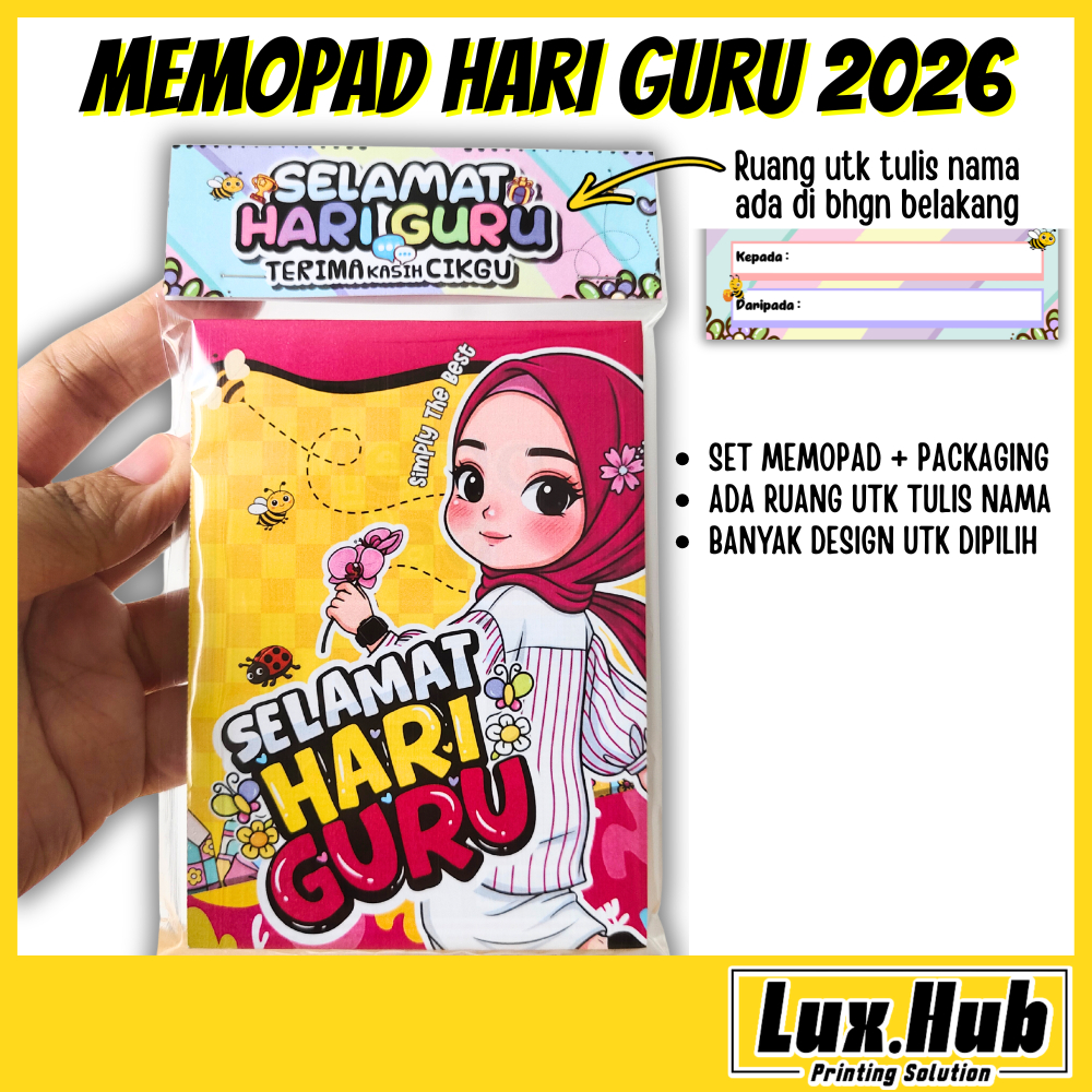 MEMOPAD HARI GURU 2026 HADIAH HARI GURU TEACHERS DAY