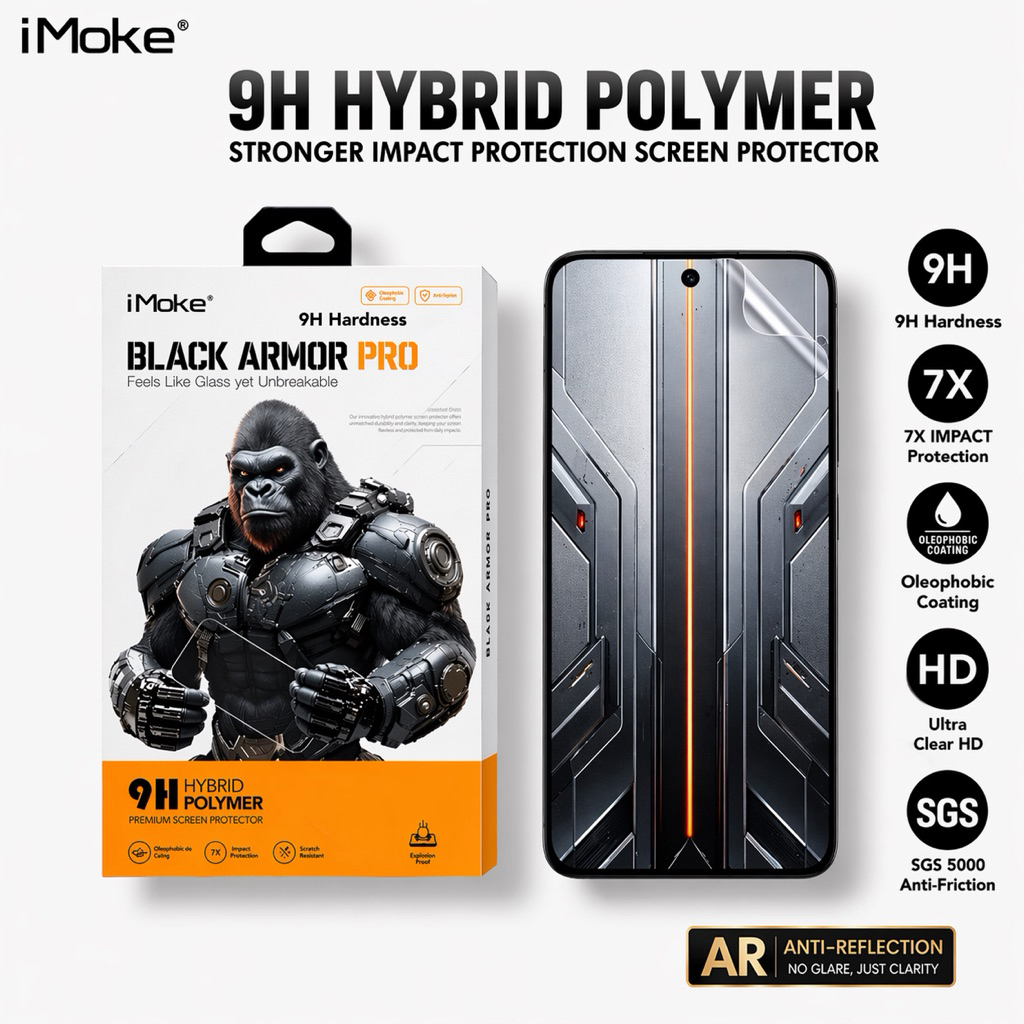 IMoke 9H Black Armor Proปกป้องหน้าจอสําหรับInfinix GT 30 Pro/GT 20 Pro/GT 10 Pro/Note 60 Pro/Note 50