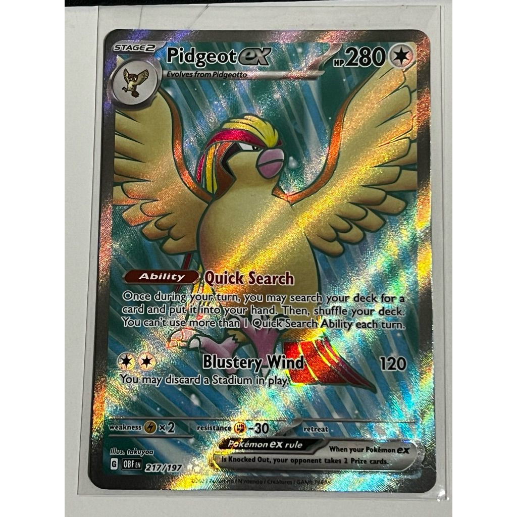 217/197 Pidgeot Ex Obsidian Flames