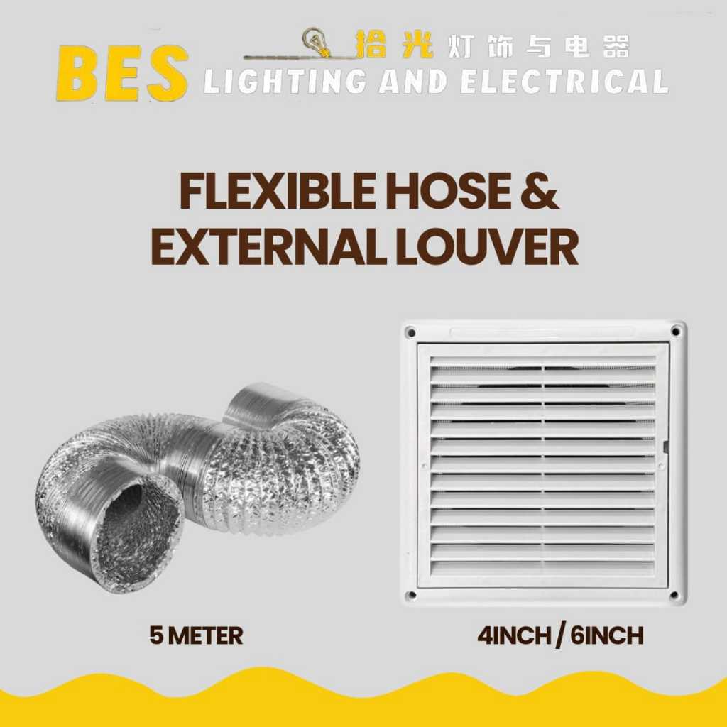 EXHAUST FAN COVER - 4/6 INCH 风机外墙通风塑料百叶