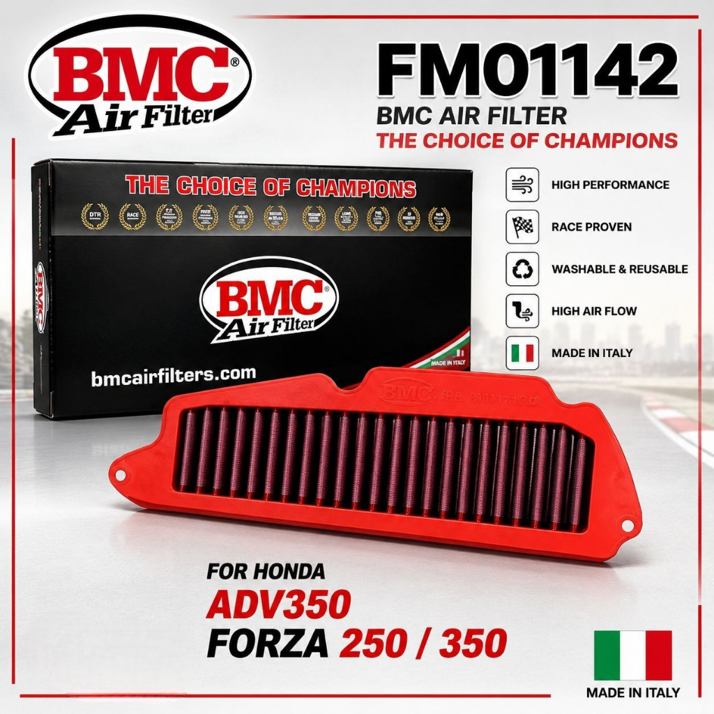 ADV350 FORZA250 350 BMC AIR FILTER กรองอากาศ BMC CODE : FM01142 BMC ADV 350 FORZA 350 250 BMC