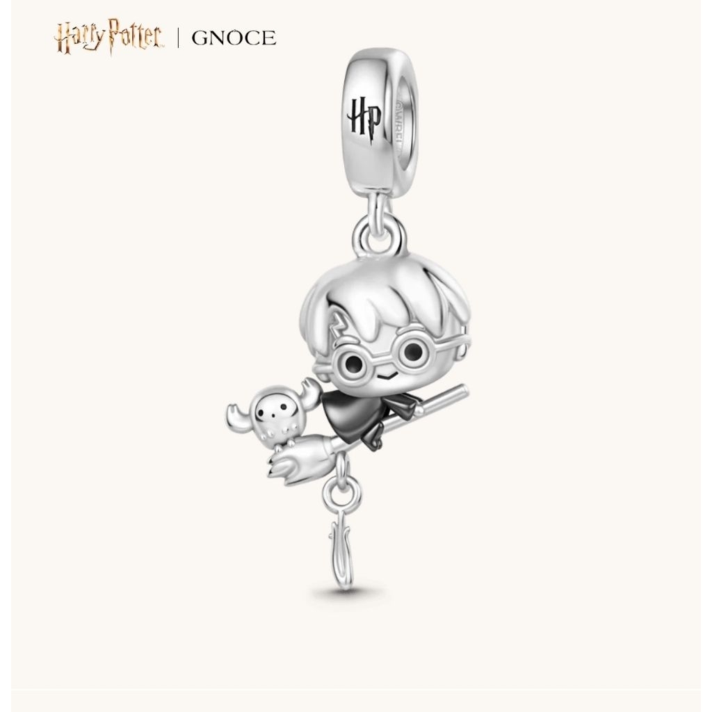 Gnoce Harry Potter Riding A Broom Pendant Dangle Charm