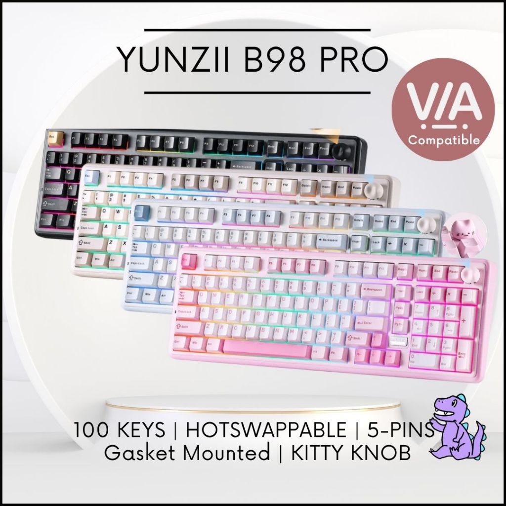 Yunzii B98 Pro VIA/QMK 96% Full Kit คีย์บอร์ดเชิงกลแบบกําหนดเอง
