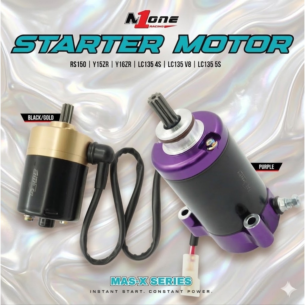 STARTER MOTOR RACING N1ONE MAS-X SERIES LC135 V8 LC135 4S / LC135 5S / Y15 / Y16 / RS150
