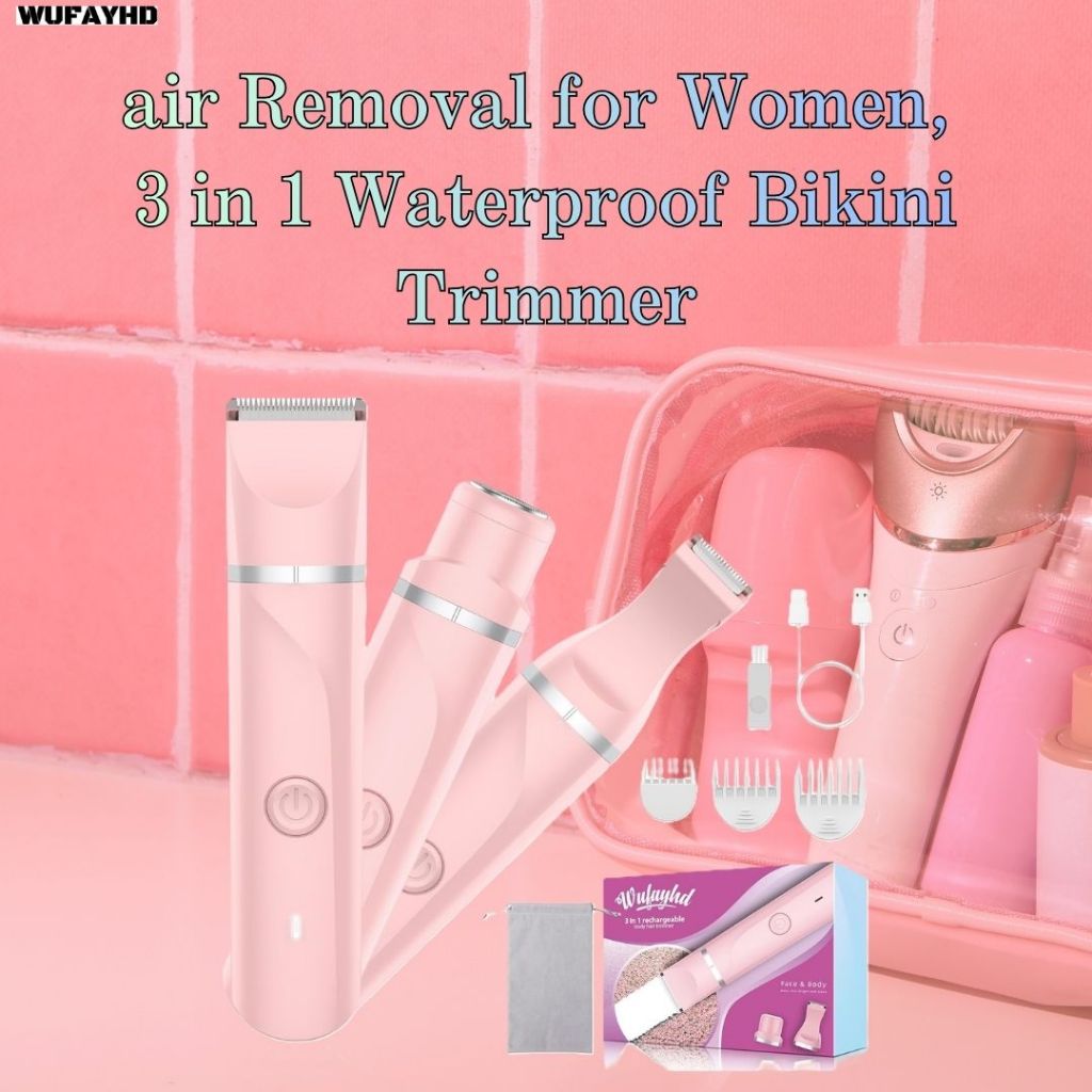 Women's air removal, 3 in 1 waterproof bikini trimmer/shaver. From Japan