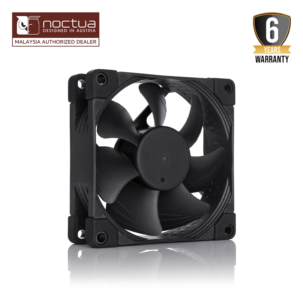 Noctua NF-A8 PWM Chromax.Black.Swap - เคสคอมพิวเตอร์ CPU พัดลมระบายความร้อน 8cm / 80mm