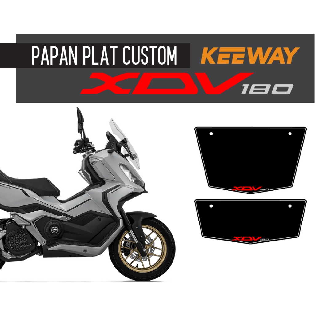Keeway Xdv180 Evo Custom Plate / Nombor plat custom Keeway XDV 180 Evo