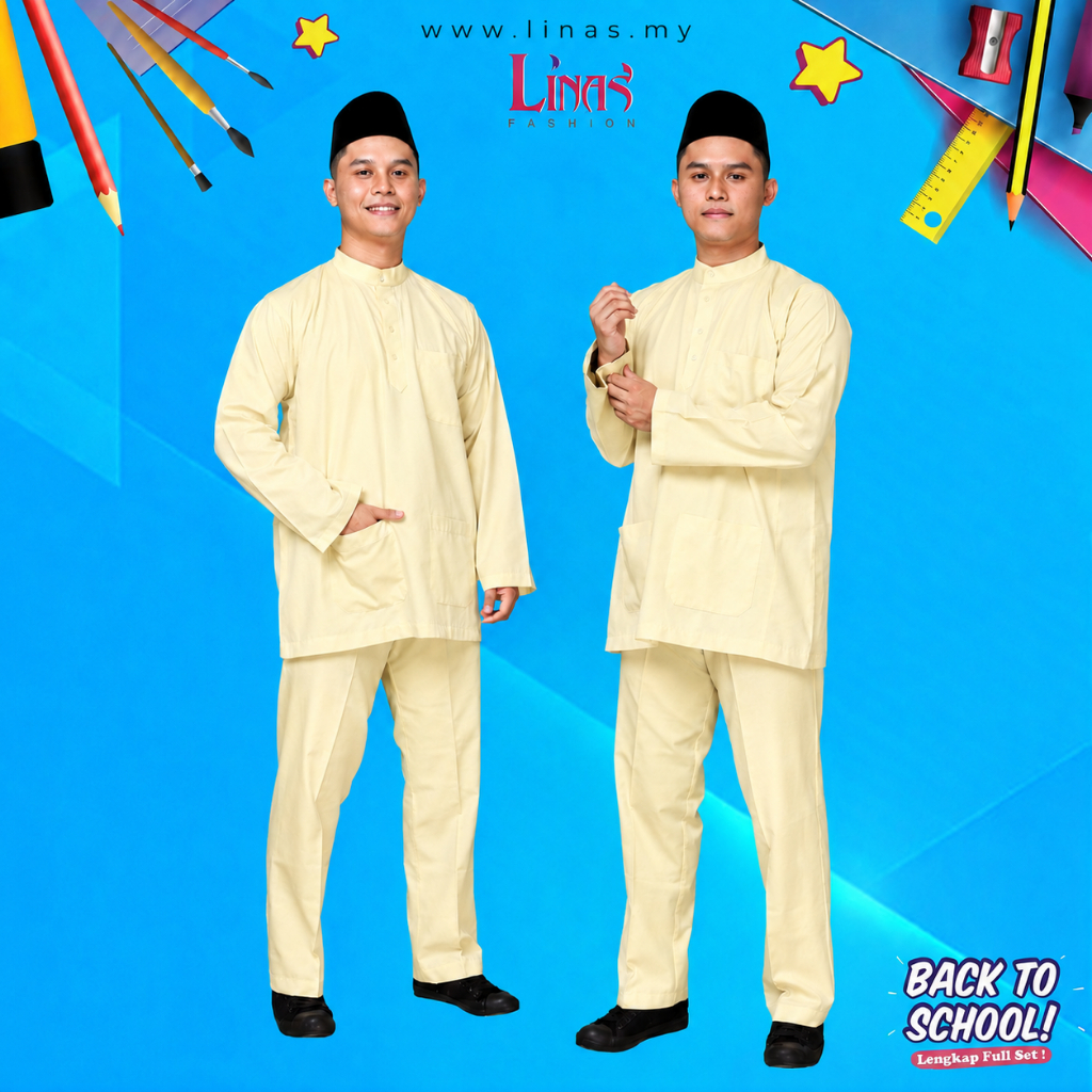 LIDAS FASHION SOFT สีเหลืองเสื้อผ้า SCHOOL / เสื้อผ้า SCHOOL มาเลเซีย / SCHOOL UNIFORMS